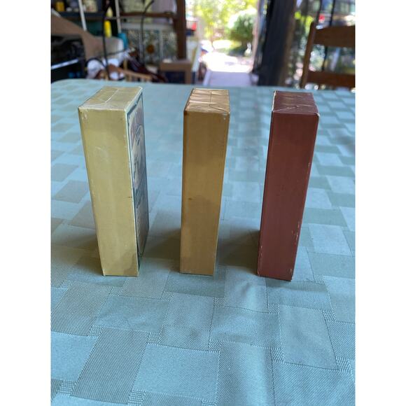 Set of 3 Small Fake Boxes of Old Fashioned Animal Remedies Wood block paper wrap - Picture 3 of 10